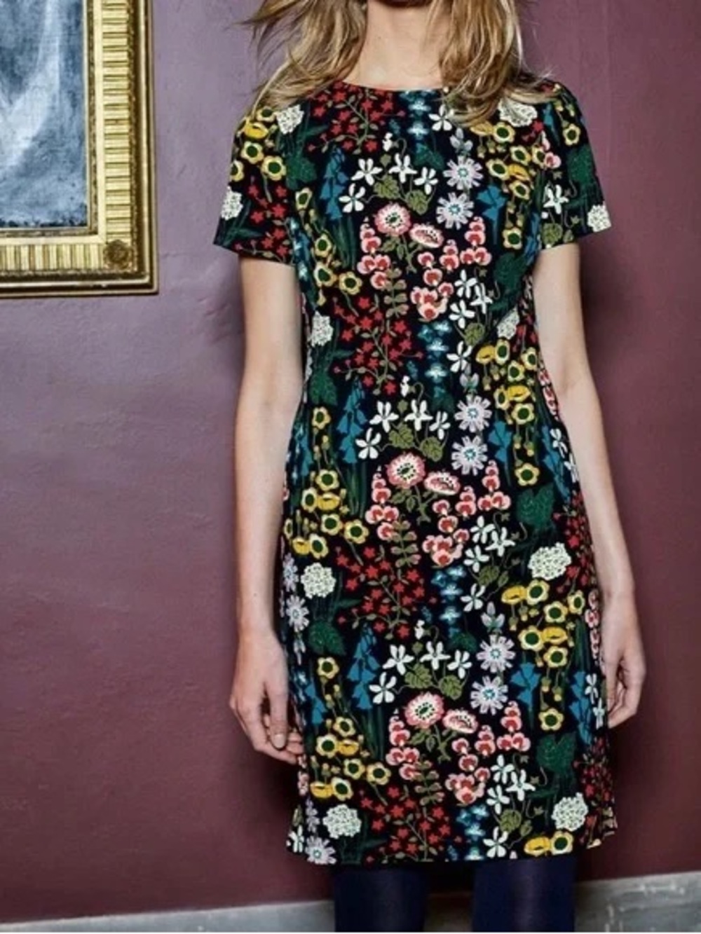 Boden Carina Floral Mini Shift Dress